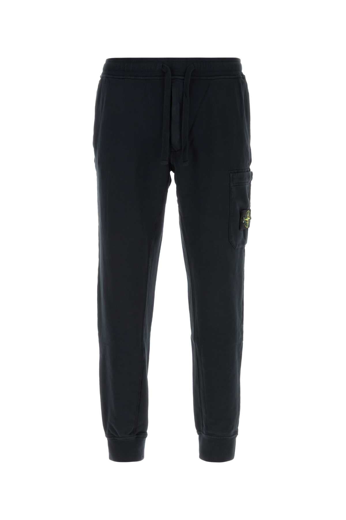Stone Island Pantalones Jogger — Azul marino