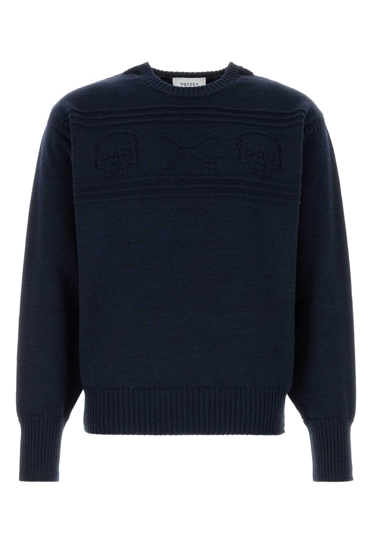 Alexander McQueen Slvs Sweater — Navy
