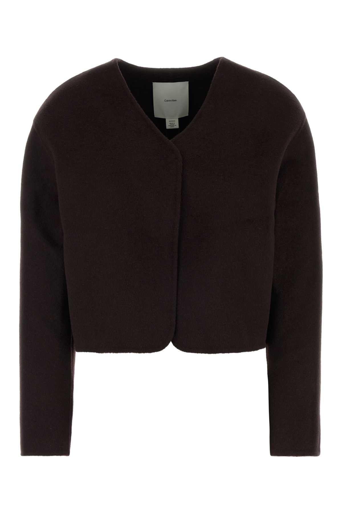 Calvin Klein Wool Blazer — Brown