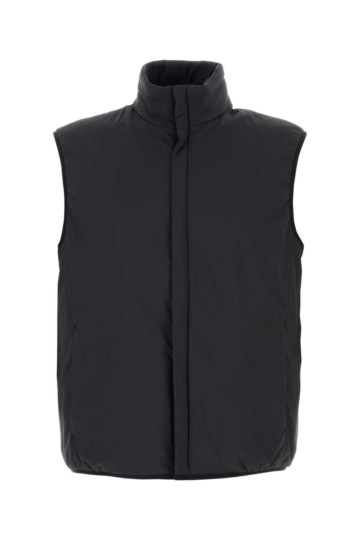 Herno Laminar Quilted Nylon Vest — Black