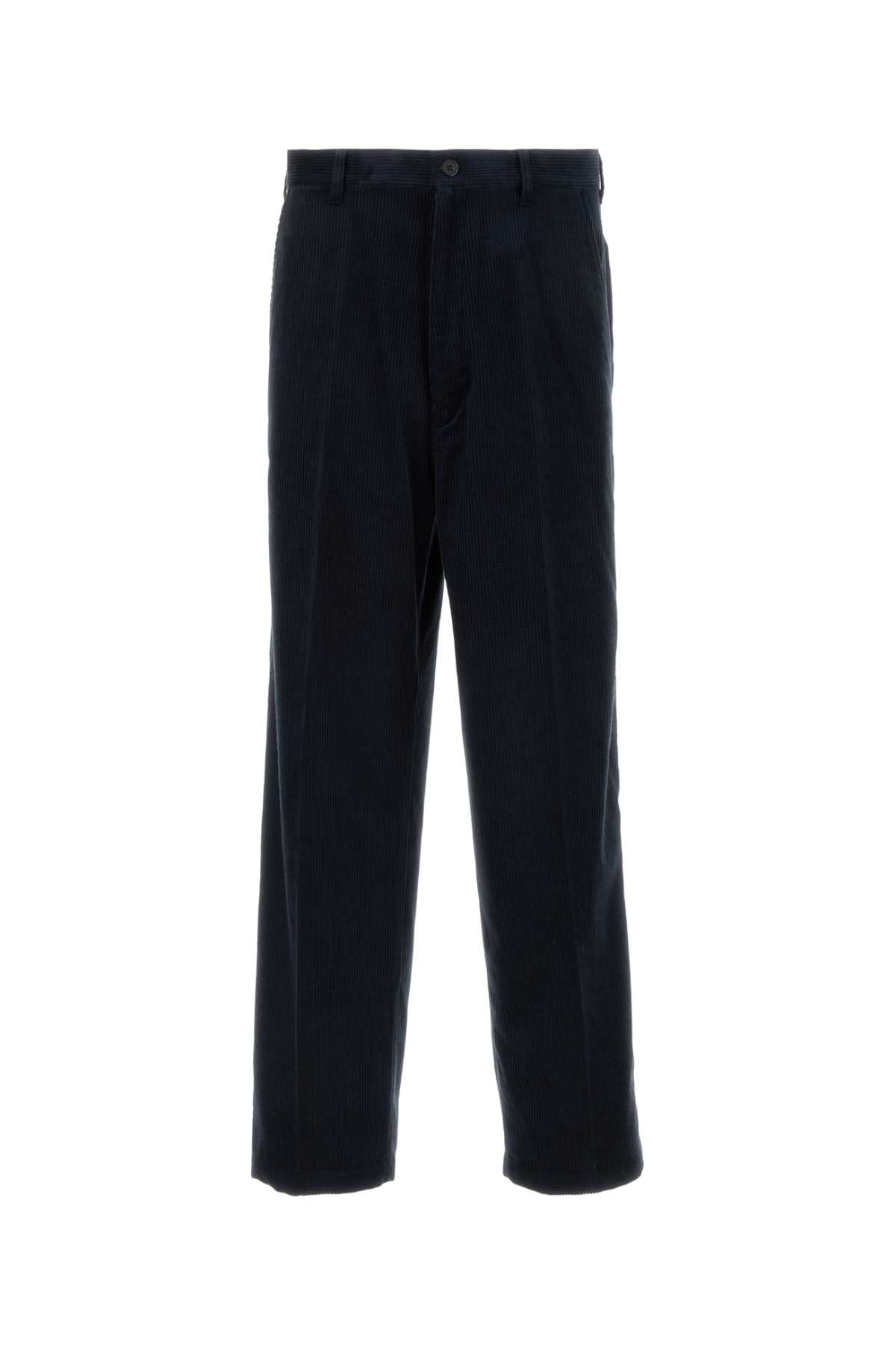 Prada Corduroy Trousers — Navy