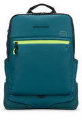 Piquadro Padded Nylon Backpack — Blue