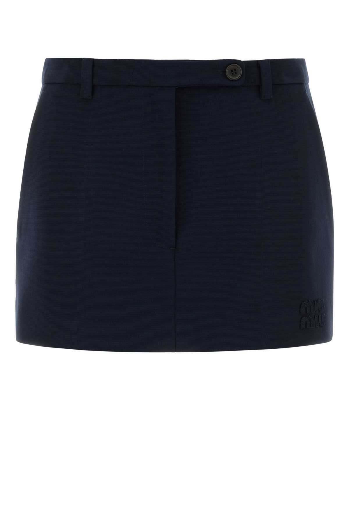 Miu Miu Gonne Skirt — Navy