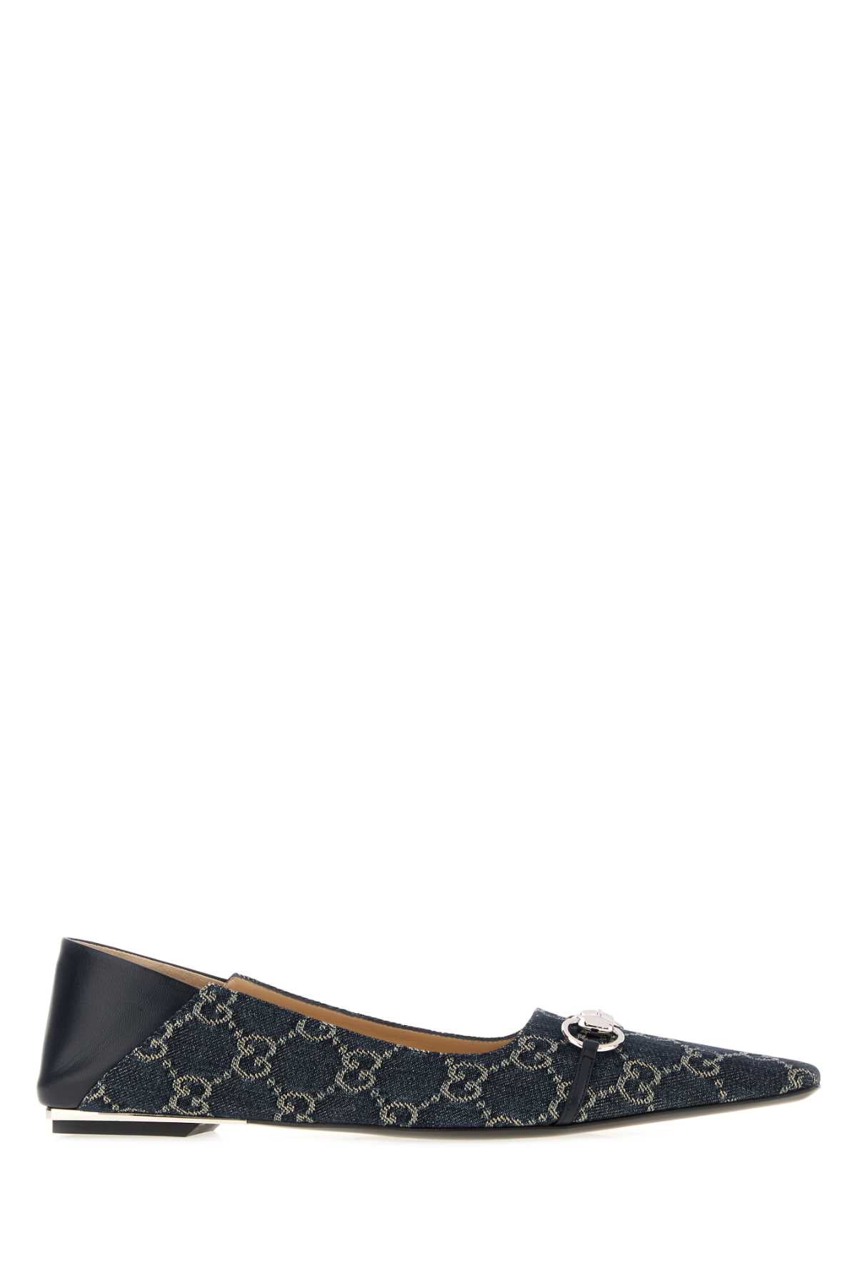Gucci Vittoria Flat — Blue