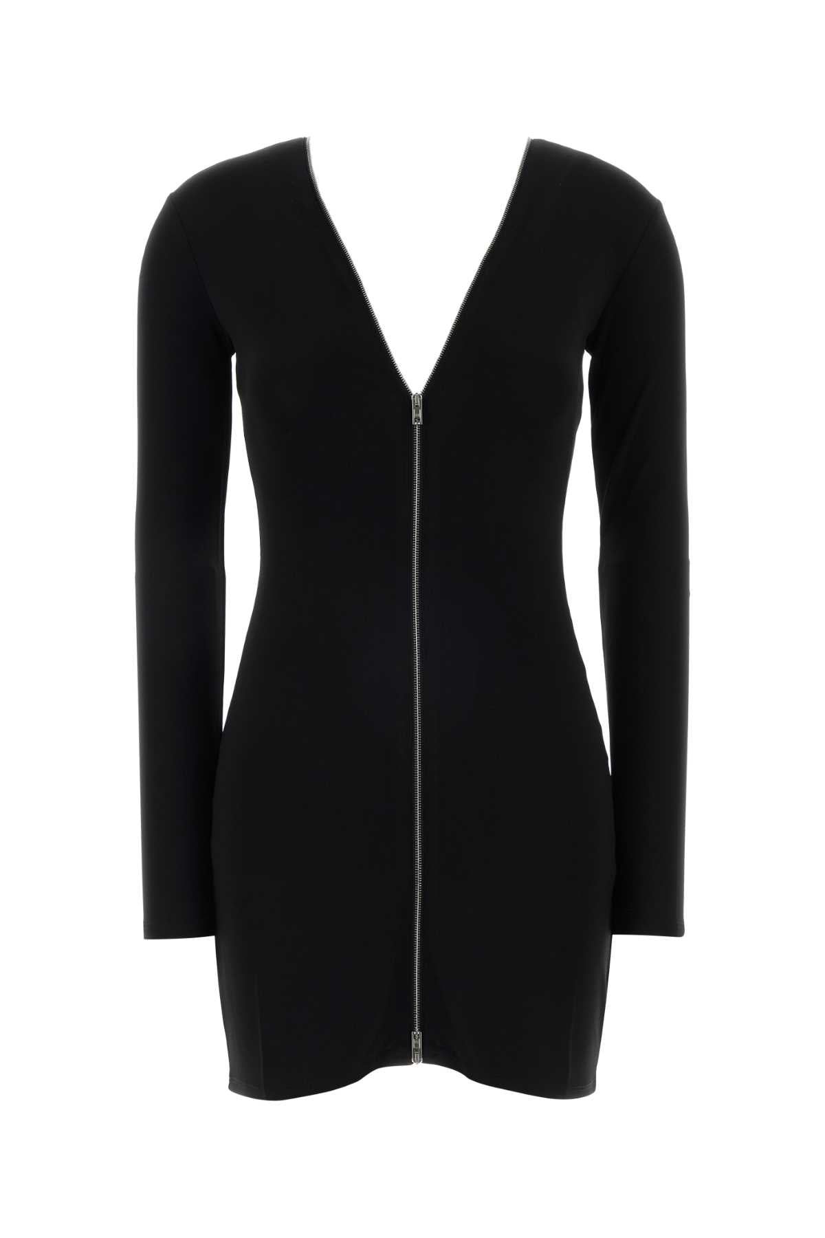 Alexander Wang Zipper Mini Dress — Black