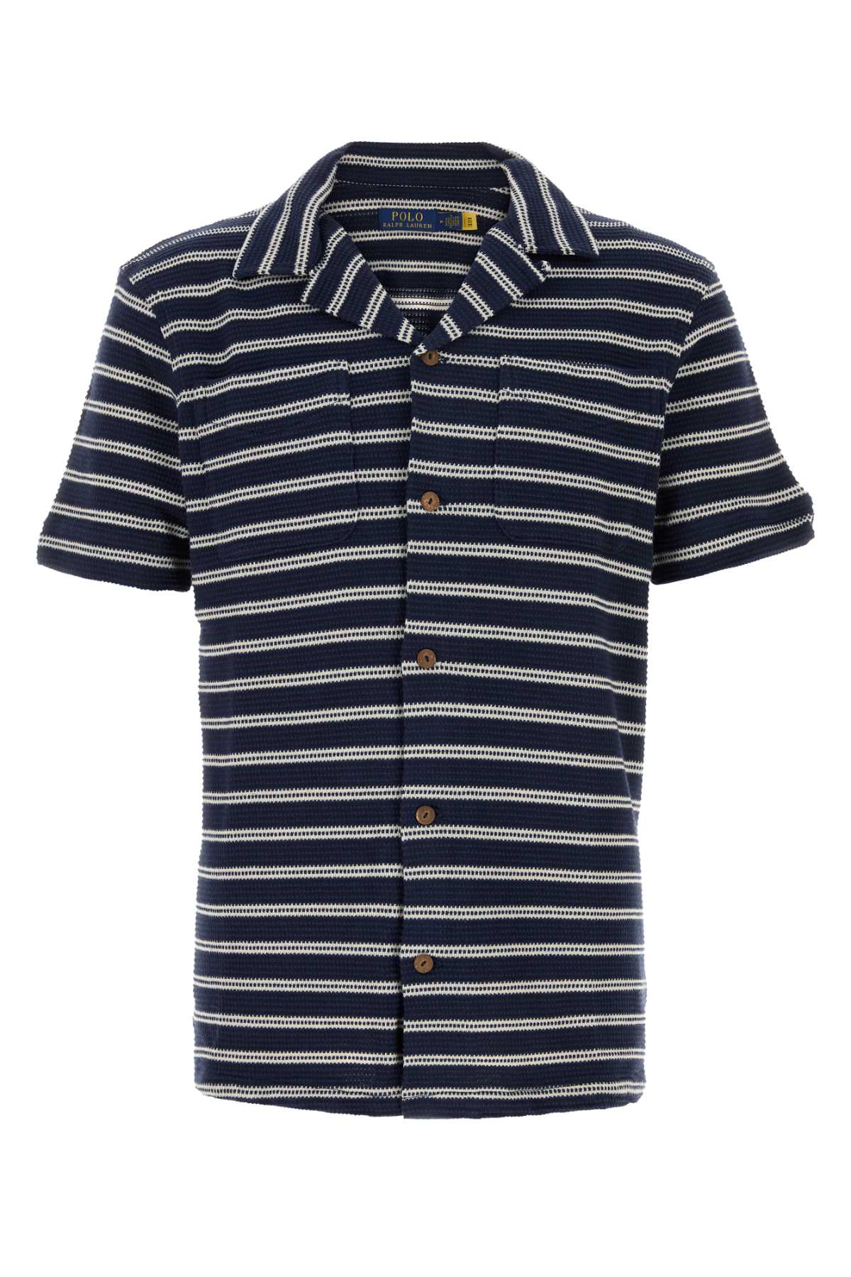 Polo Ralph Lauren Striped Knit Shirt — Navy