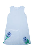 Self Portrait Kids Bonded Dress — Blue