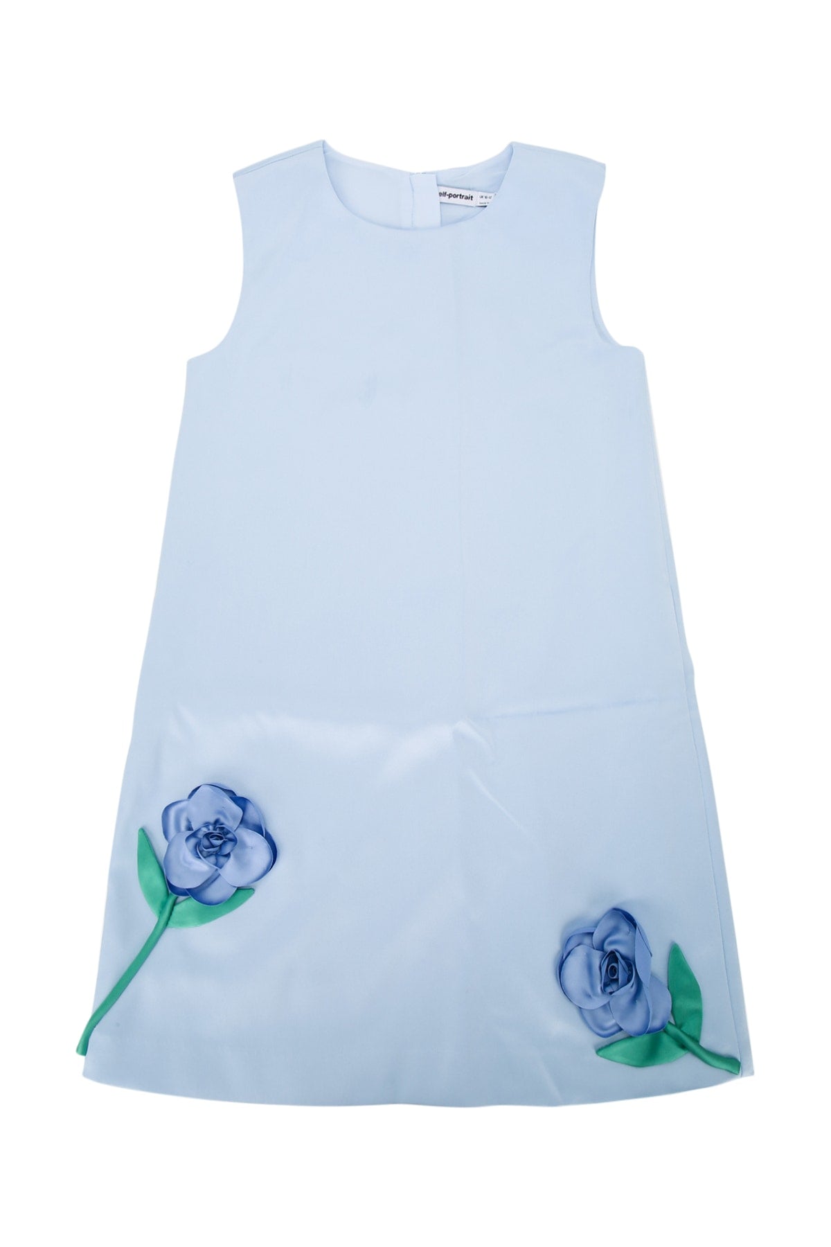 Self Portrait Kids Bonded Dress — Blue