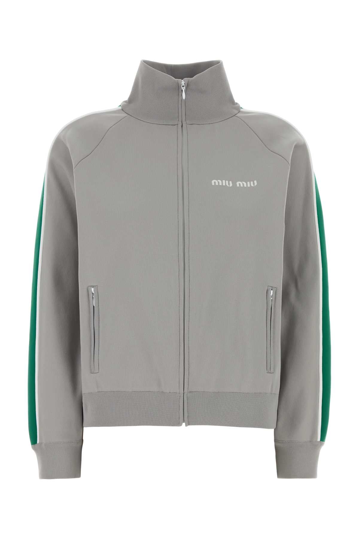 Miu Miu Maglieria Sweatshirt — Gray
