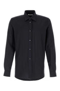 Jil Sander Virgin Wool & Mohair Blend Shirt — Navy
