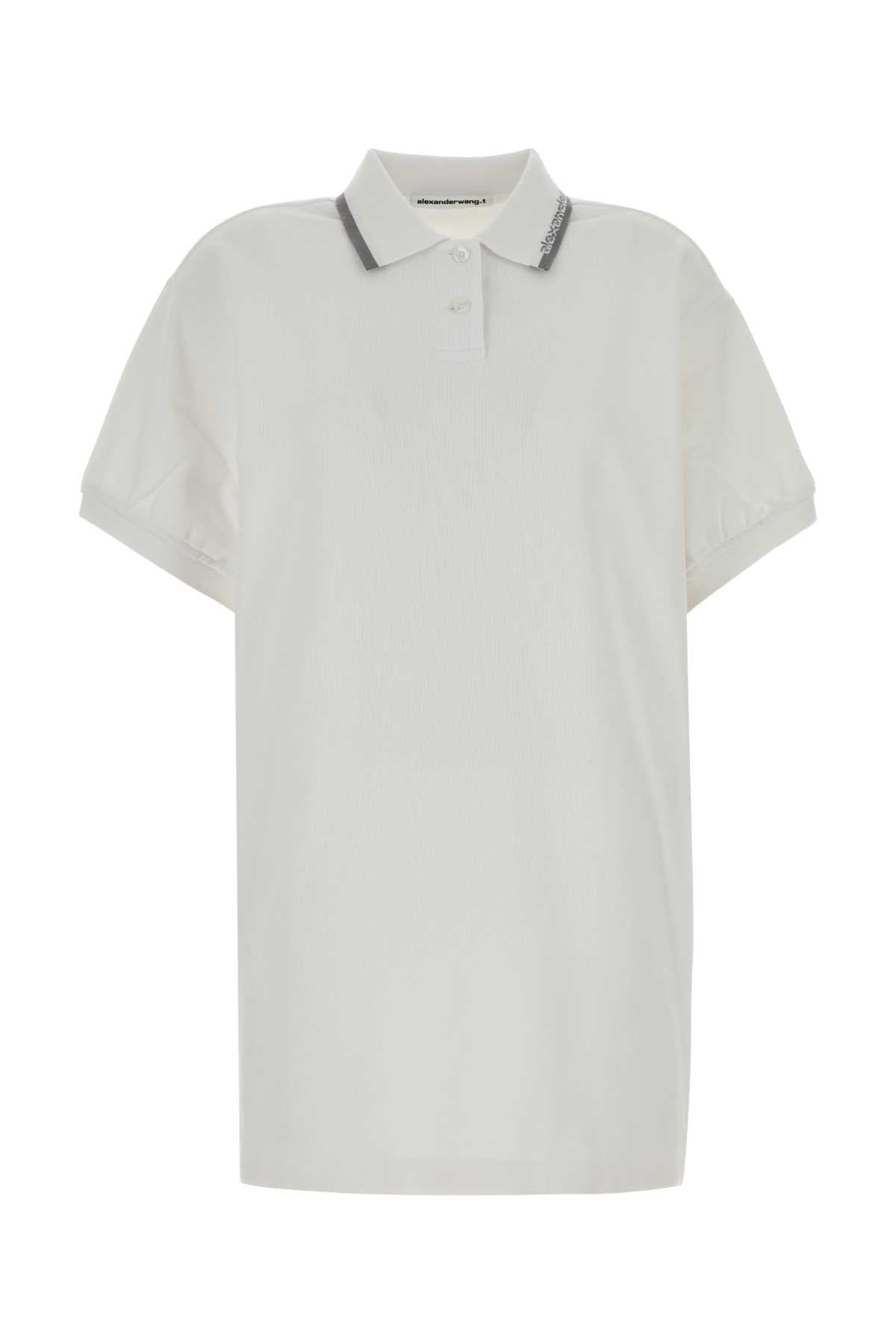 T By Alexander Wang Polo Polo Dress — White