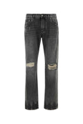 Dolce & Gabbana Distressed Denim Jeans — Black