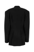 Blazer entallado Balenciaga Barathea extragrande — Negro