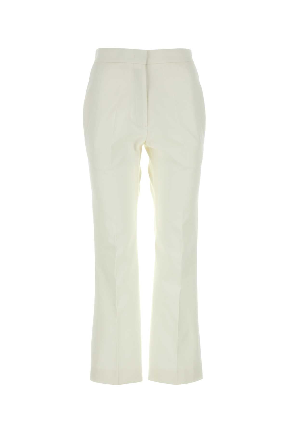 Jil Sander Cotton Trousers — White