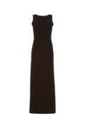 Gucci Stretch Viscose Blend Dress — Brown