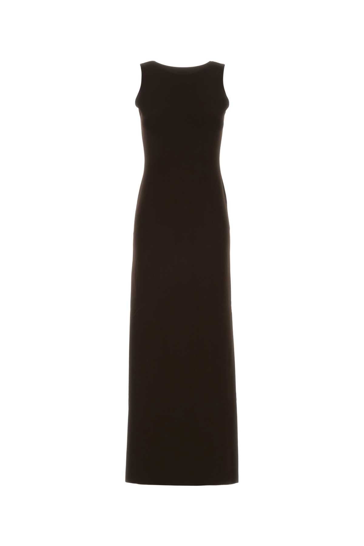 Gucci Stretch Viscose Blend Dress — Brown