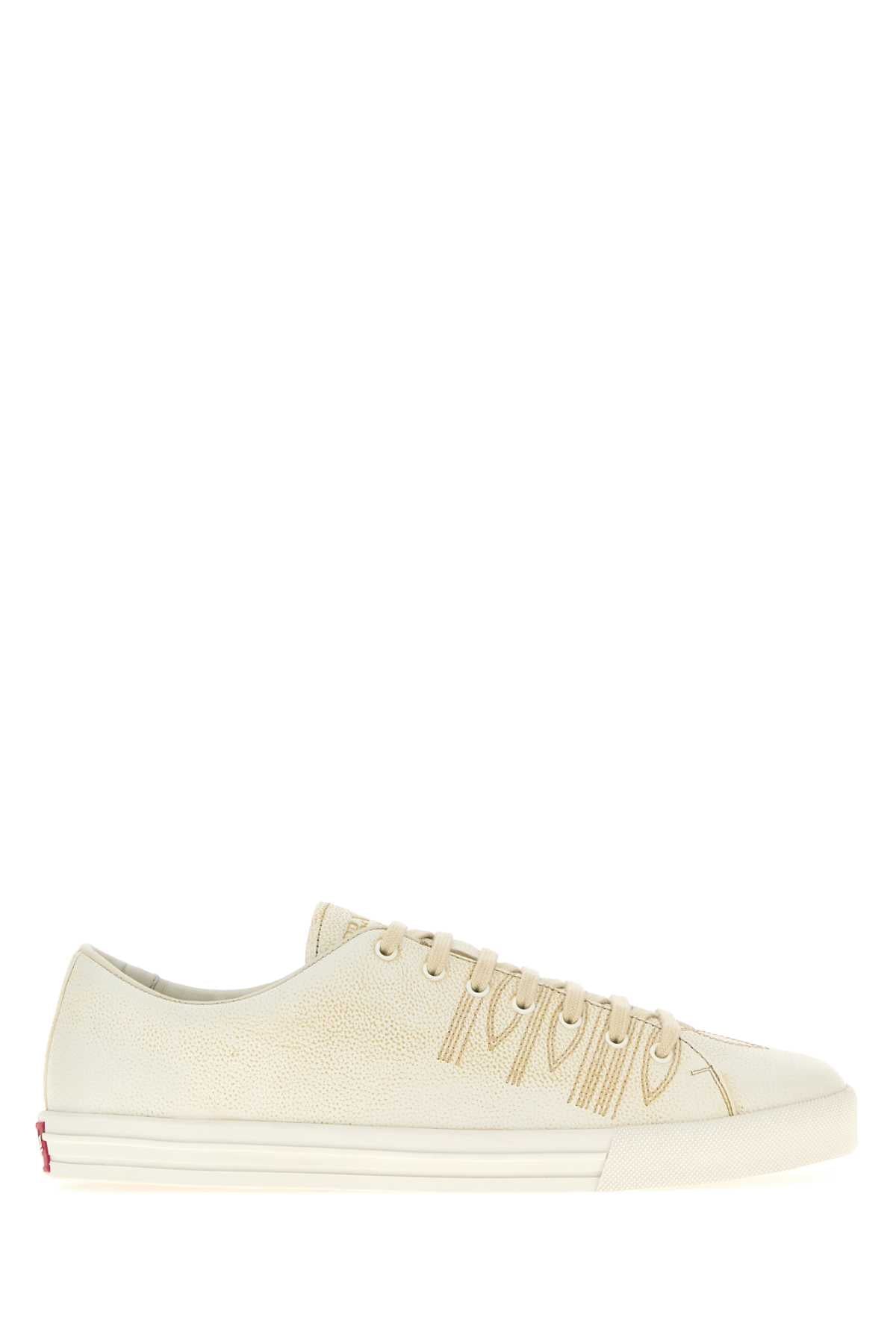 Prada Imprint Sneaker — Beige