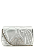 Alexander McQueen Seal Clutch — Silver