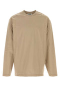 Jil Sander Cotton Long-Sleeve T-Shirt — Beige