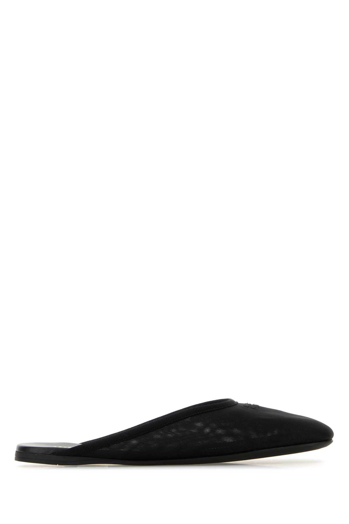 Miu Miu Mesh Slipper — Black