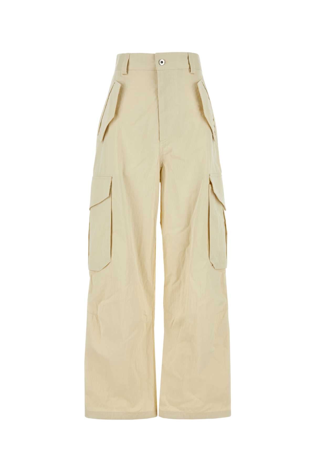 Bottega Veneta Cotone Cargo Pants — Beige