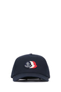 Moncler Jr BASEBALL Logo-Embroidered Baseball Cap — Navy