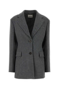 Miu Miu Wool Blazer — Gray