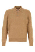 Ferragamo Wool Polo Shirt — Beige