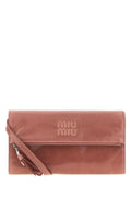 Miu Miu Velvet Leather Wallet — Pink