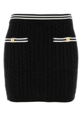 Alessandra Rich Blend Mini Skirt — Black