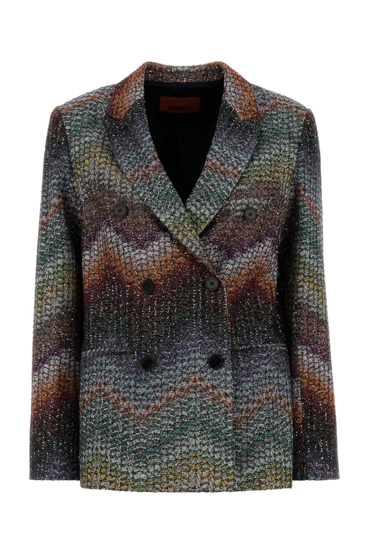 Missoni Embroidered Viscose Blend Blazer — Multicolor