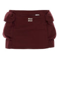 Miu Miu Mini Skirt — Burgundy