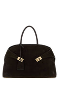 Ferragamo Hug Shoulder Bag — Brown