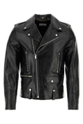 Saint Laurent Leather Biker Jacket — Black