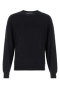 Tom Ford Pure Wool Crew-Neck Sweater — Black