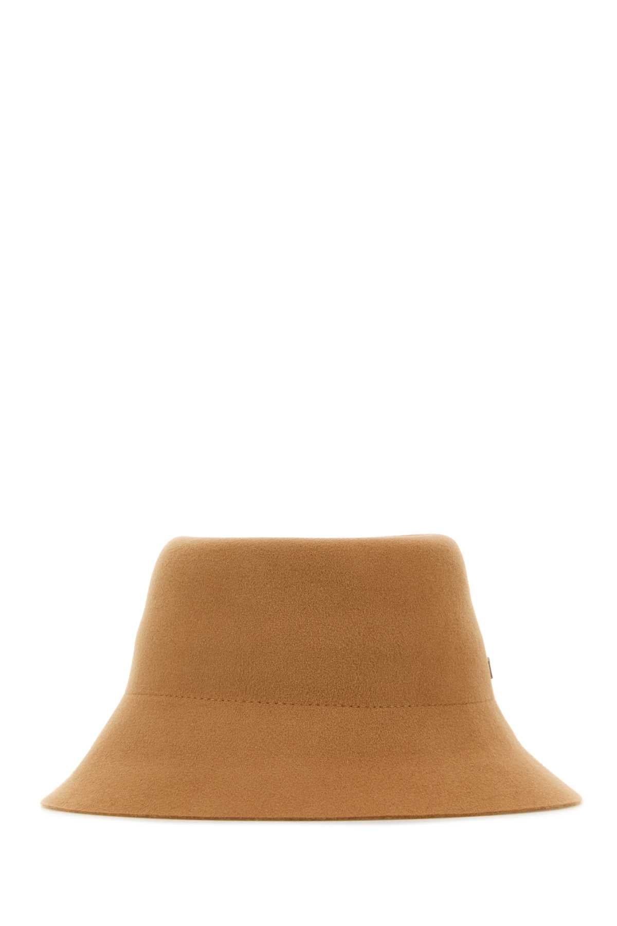Helen Kaminski PETRA Merino Wool Bucket Hat — Camel