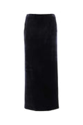 Fendi Velvet Pencil Skirt — Navy