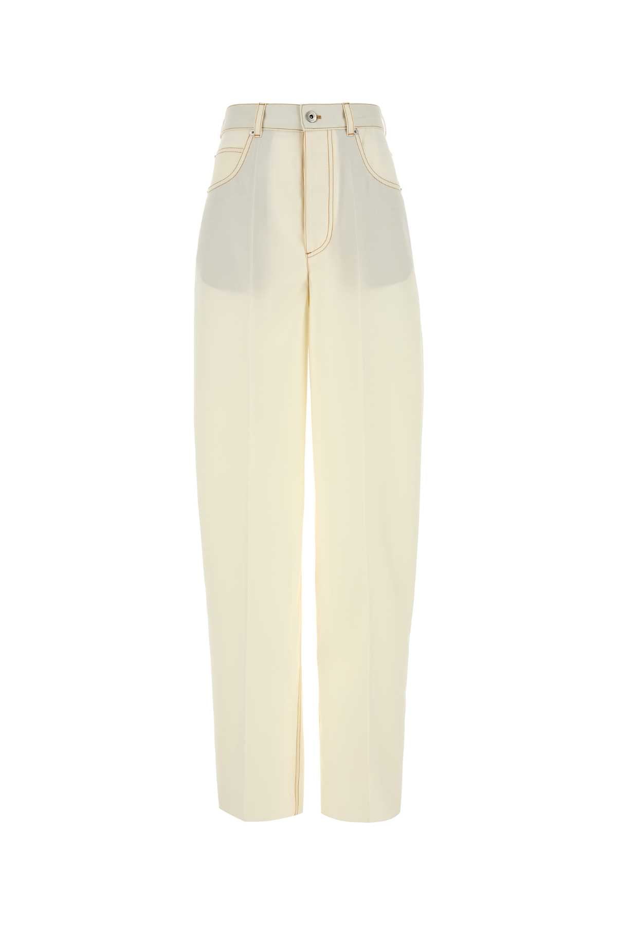 Bottega Veneta Bianco Trousers — White