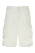 Ten C Nylon Bermuda Shorts — White