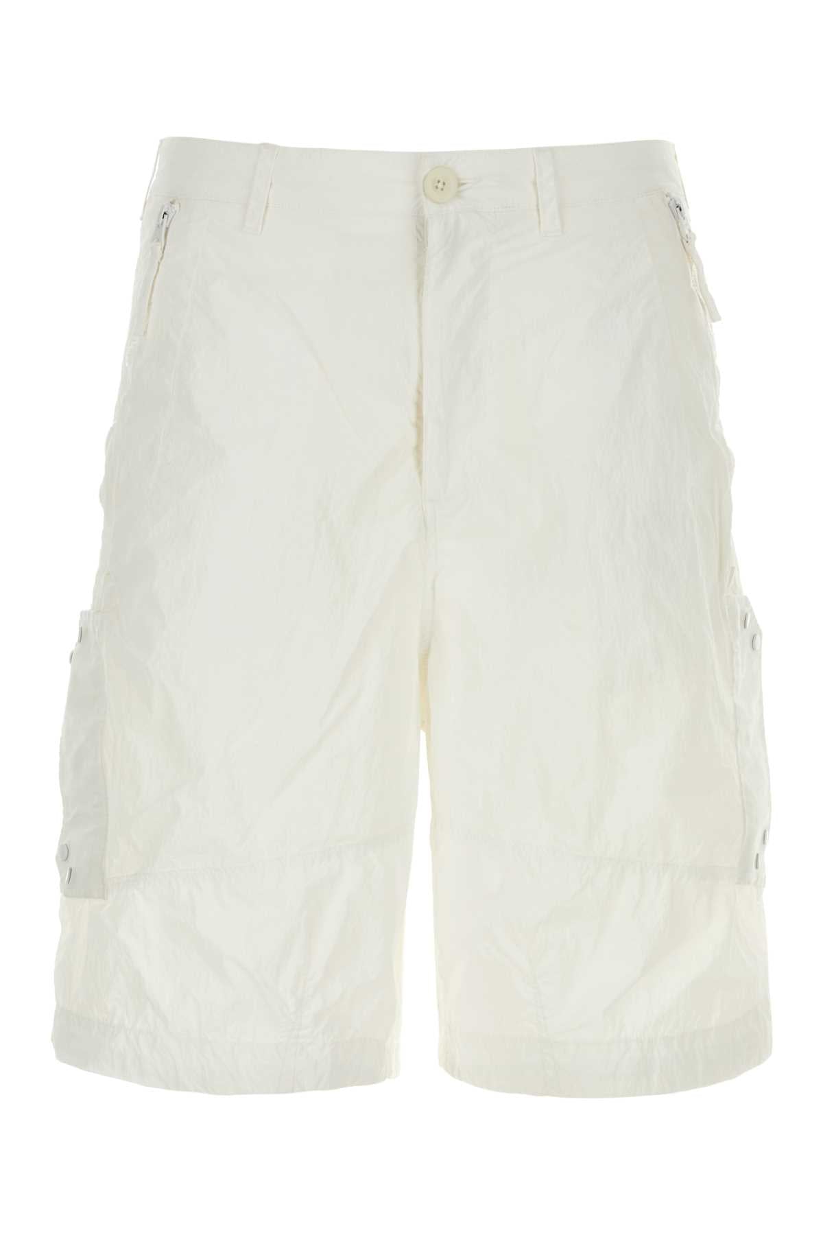 Ten C Nylon Bermuda Shorts — White