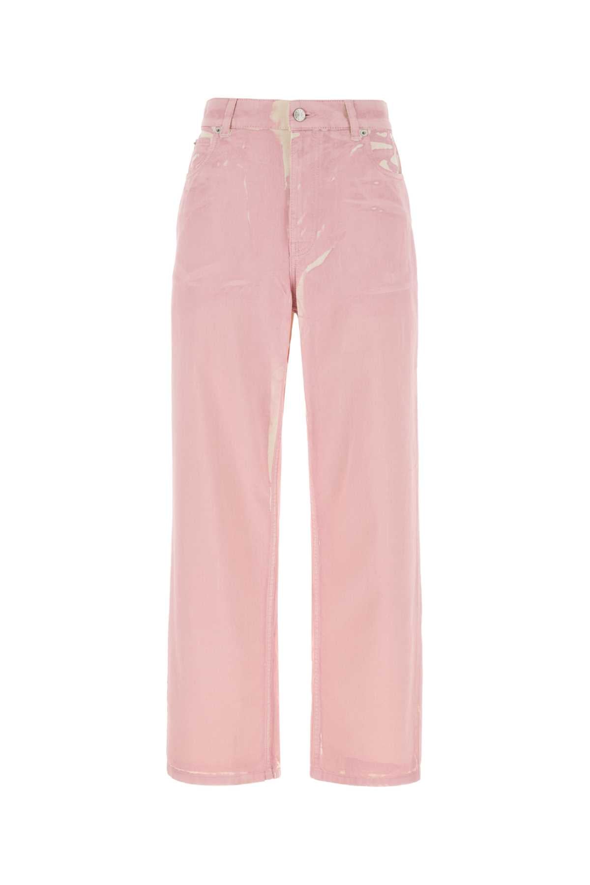 Marni Cotton Denim Jeans — Pink