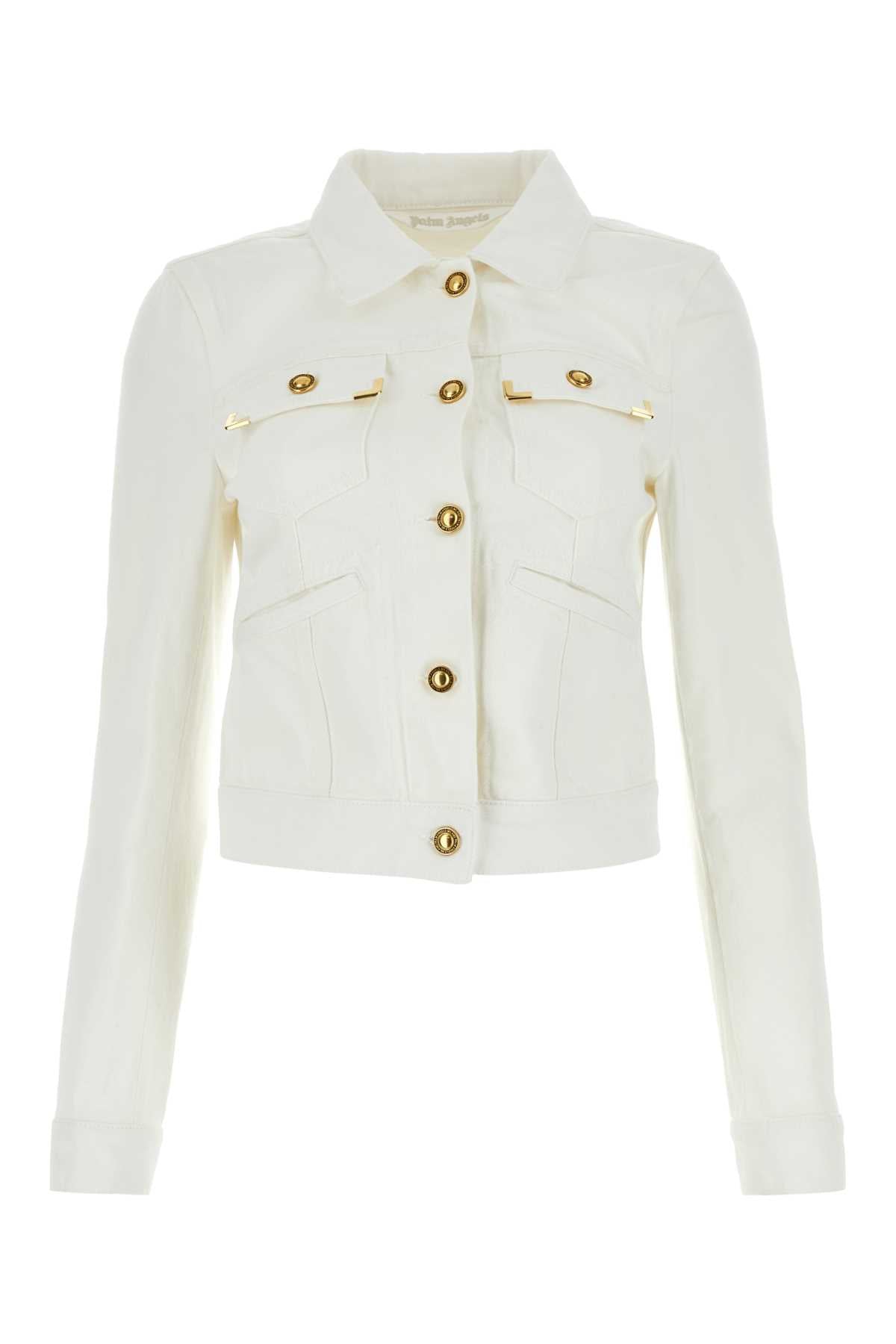 Palm Angels Cotton Utility Jacket — White