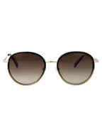 Lo176s 711 Gold/gradient Green Metal Sunglasses