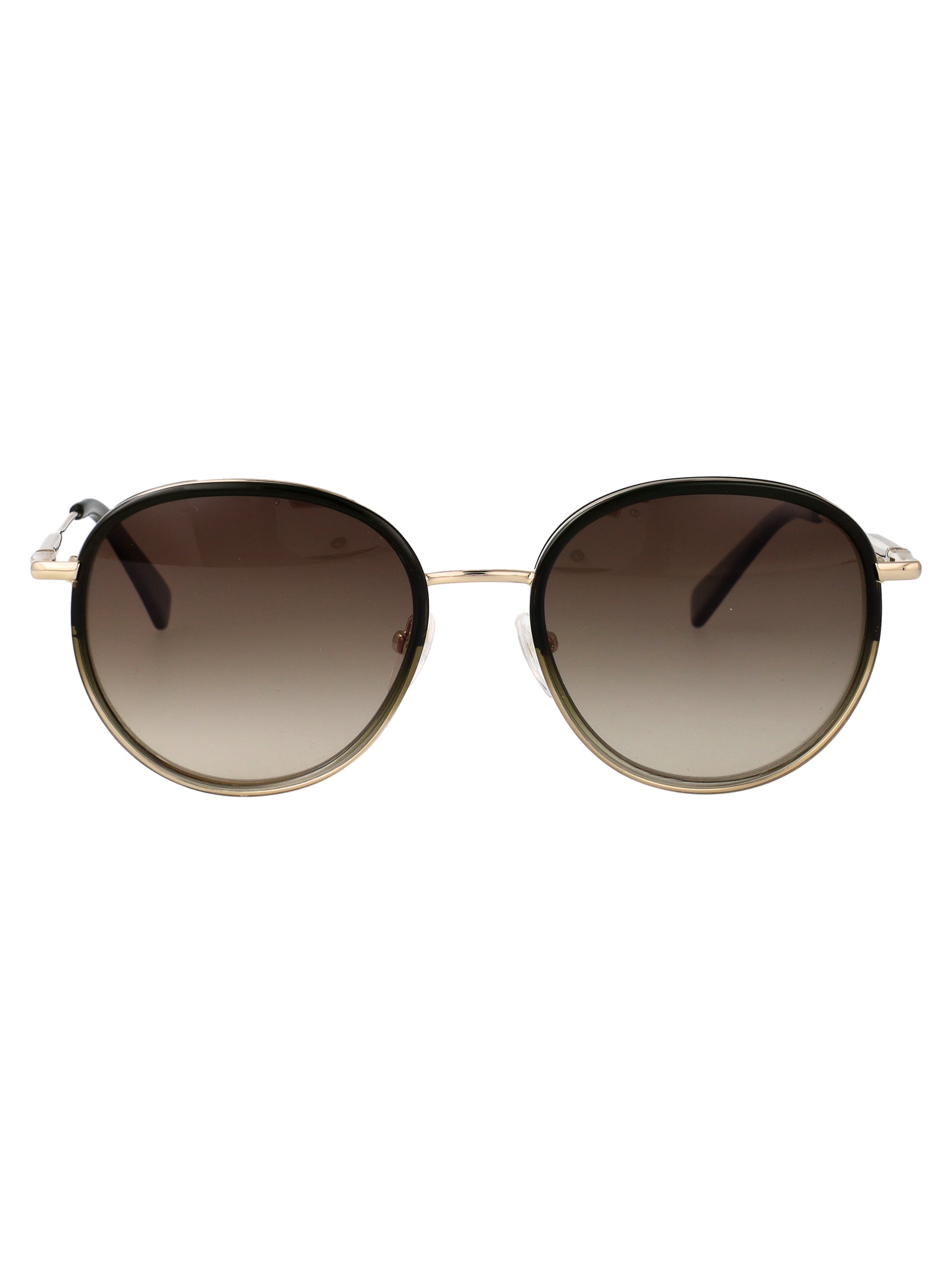 Lo176s 711 Gold/gradient Green Metal Sunglasses
