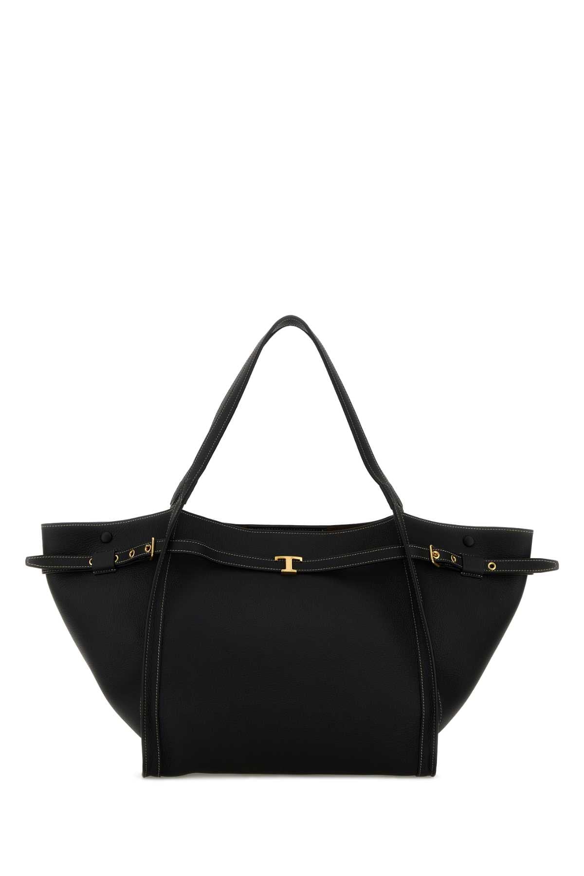Tod's Leather Shoulder Bag — Black