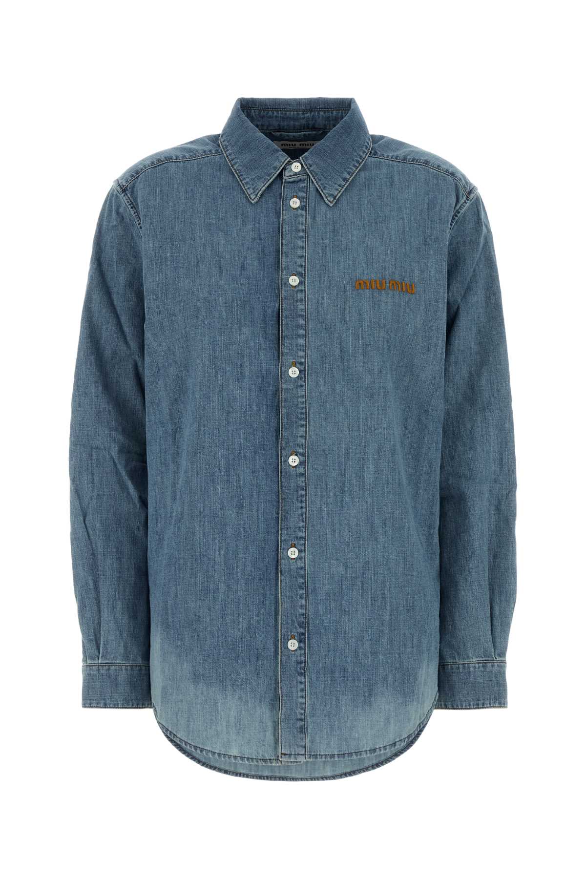 Miu Miu Chambray Shirt — Blue
