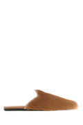 Prada Calf Hair Slipper — Camel