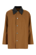 Jil Sander Organic Cotton Trench Coat — Brown