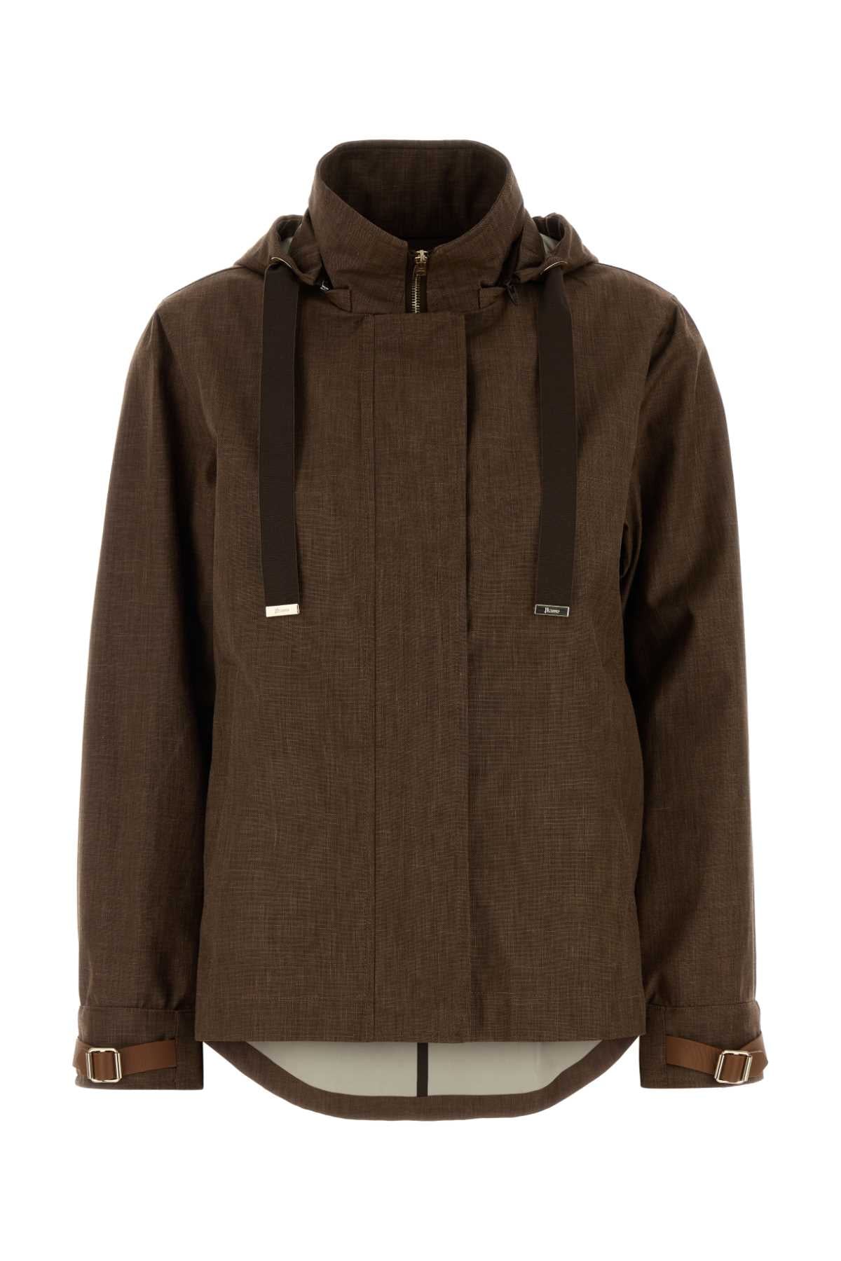 Herno Reversibile Jacket — Brown