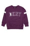 Dkny Junior Logo-Embroidered Sweatshirt — Purple